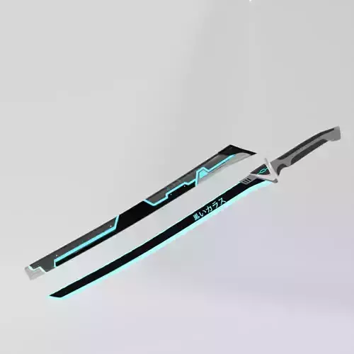 FREE SC-FI SWORD cyberpunk Free 3D model