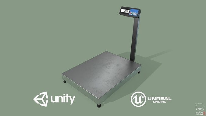 Game Ready Floor Scales Low-poly 3D model