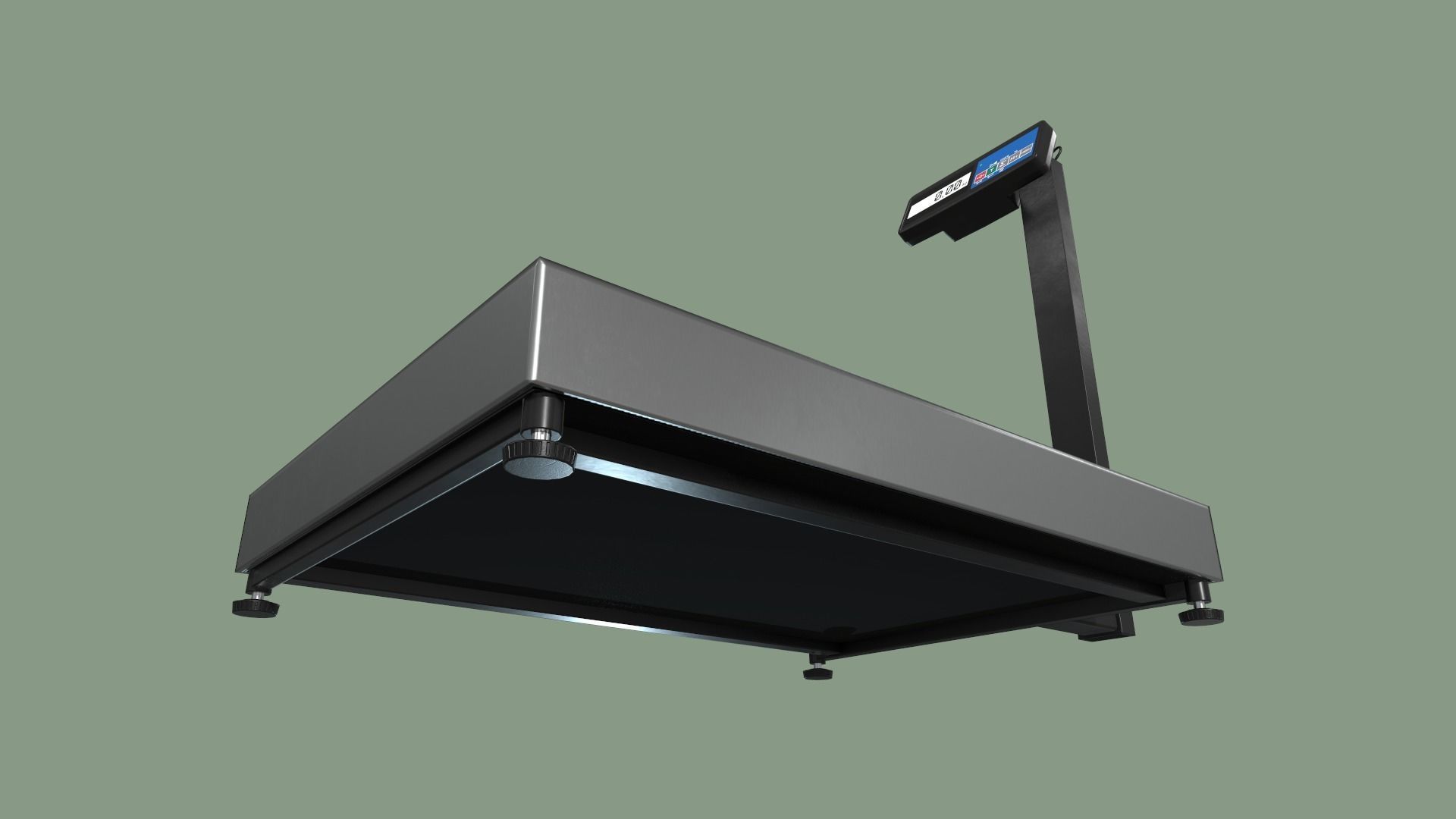 Game Ready Floor Scales Low-poly 3D model_9