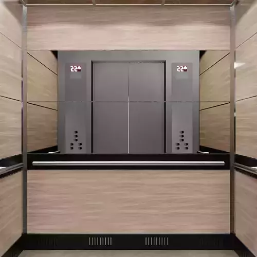 3D Mockup - Elevator Low-poly 3D model