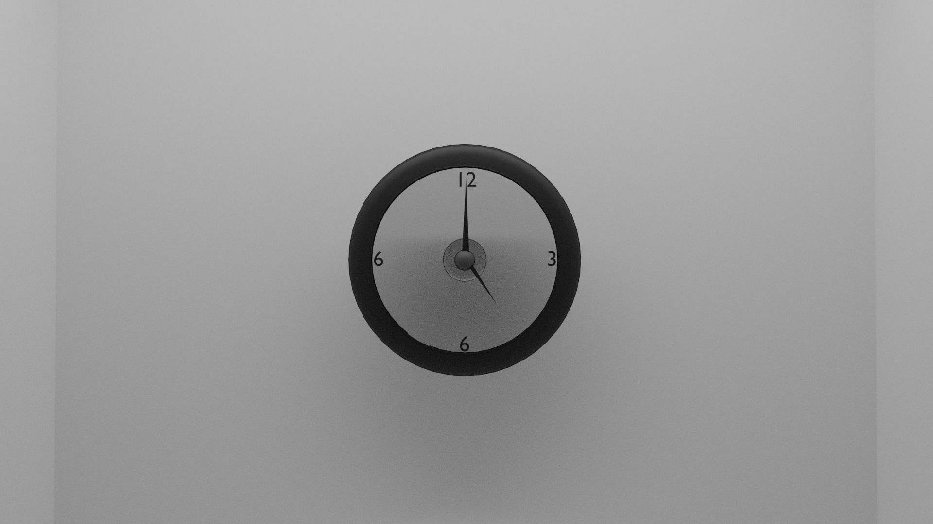 clock Free low-poly 3D model_1