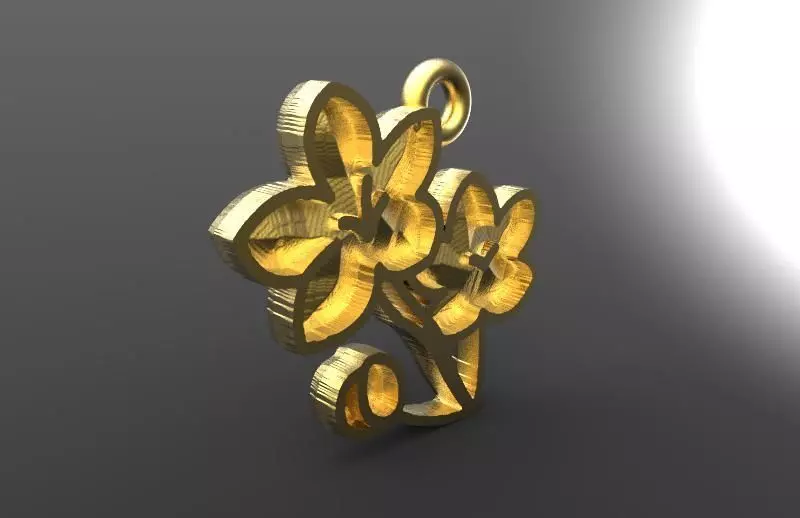 Flowers pendant 3D print model