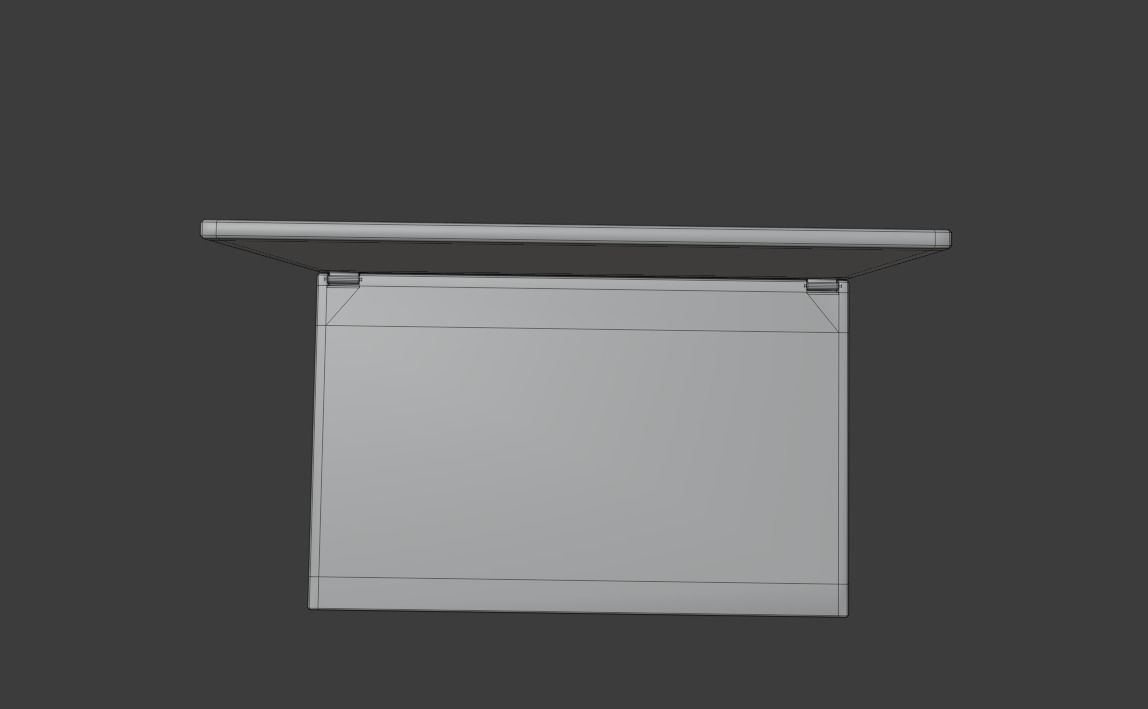 Low-poly laptop Free low-poly 3D model_9