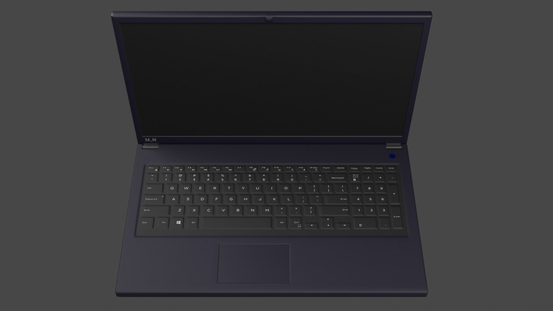 Low-poly laptop Free low-poly 3D model_3