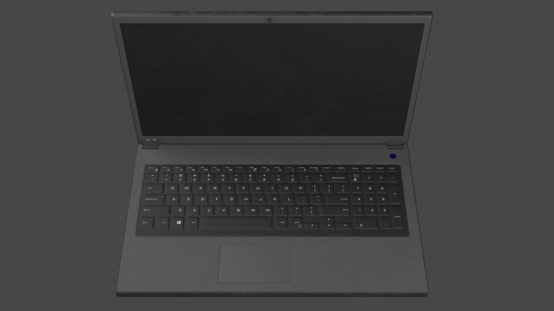 Low-poly laptop Free low-poly 3D model_7