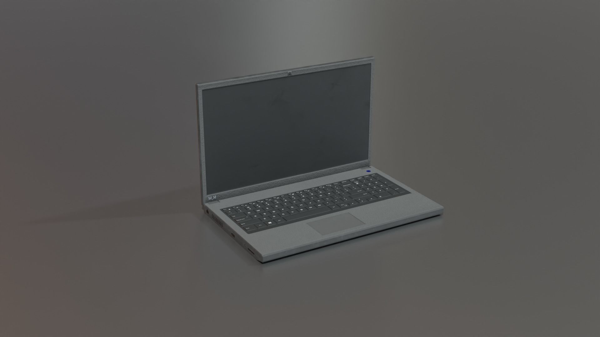 Low-poly laptop Free low-poly 3D model_4