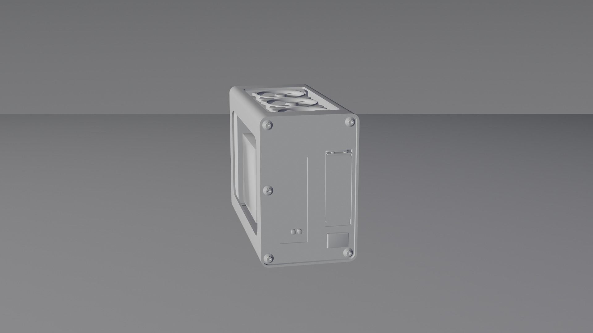 Mini ITX PC Water Cooled 3D model_12