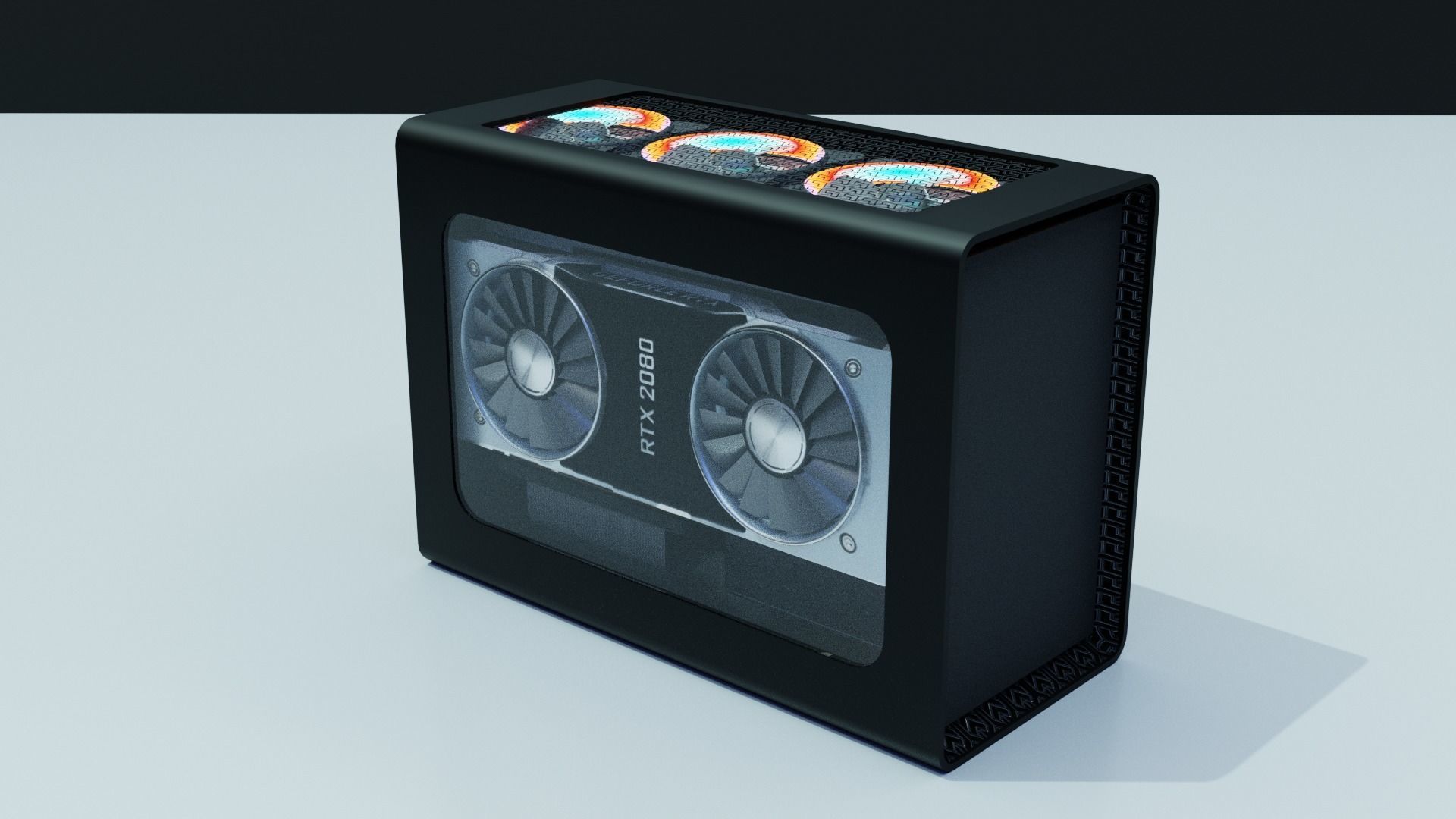 Mini ITX PC Water Cooled 3D model_6