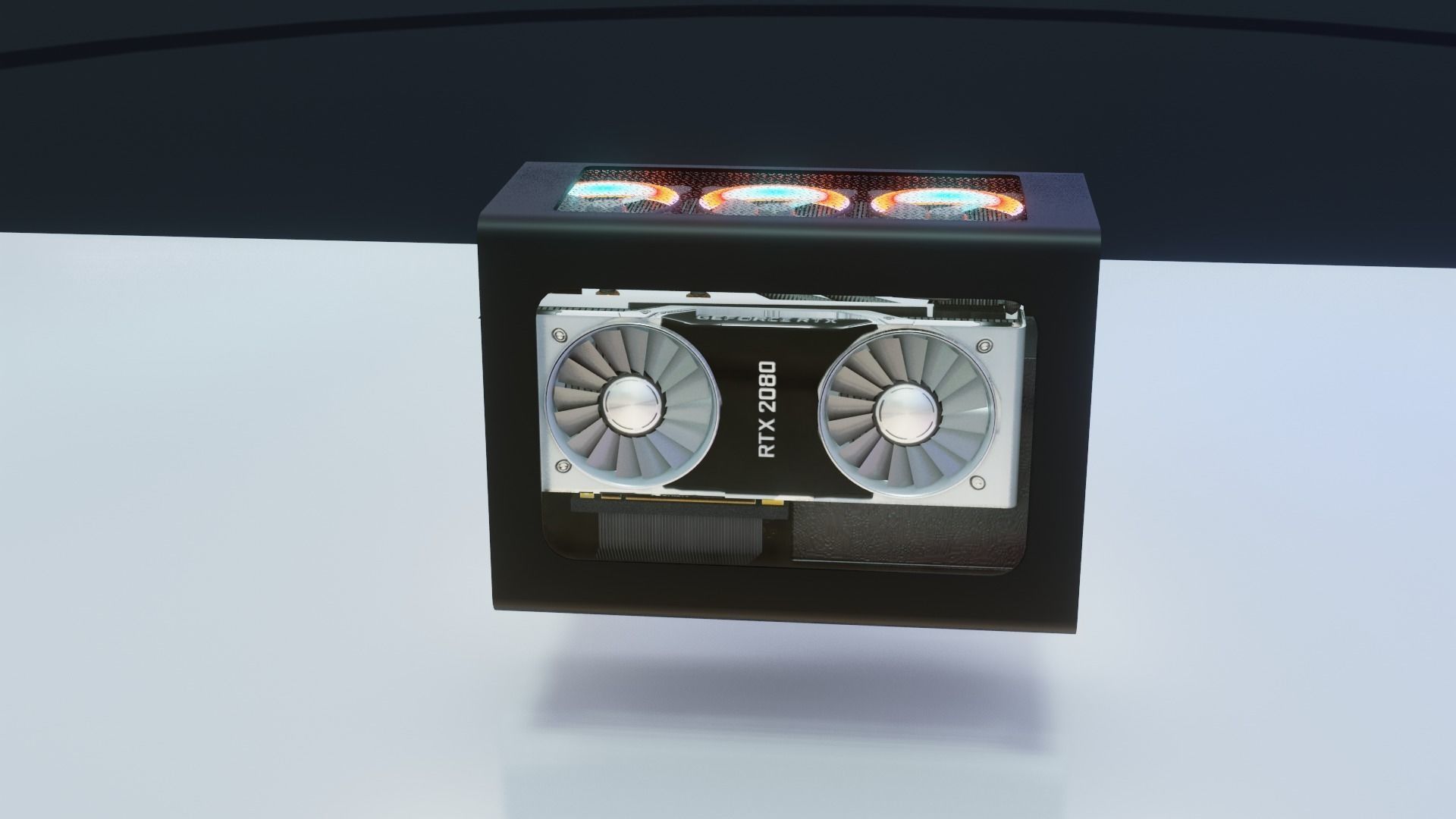 Mini ITX PC Water Cooled 3D model_16