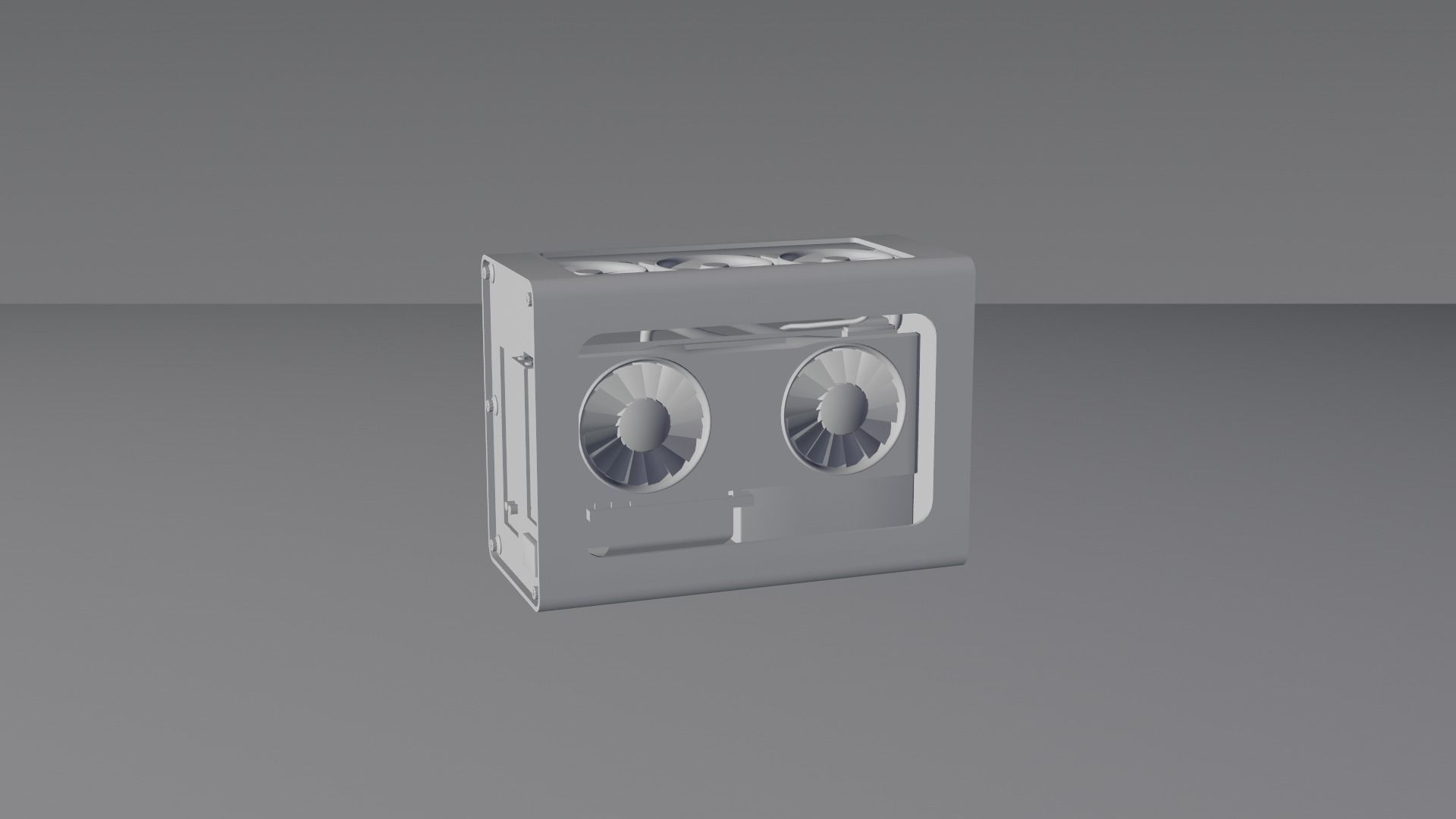 Mini ITX PC Water Cooled 3D model_13