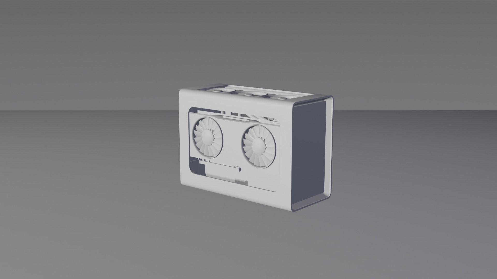 Mini ITX PC Water Cooled 3D model_10