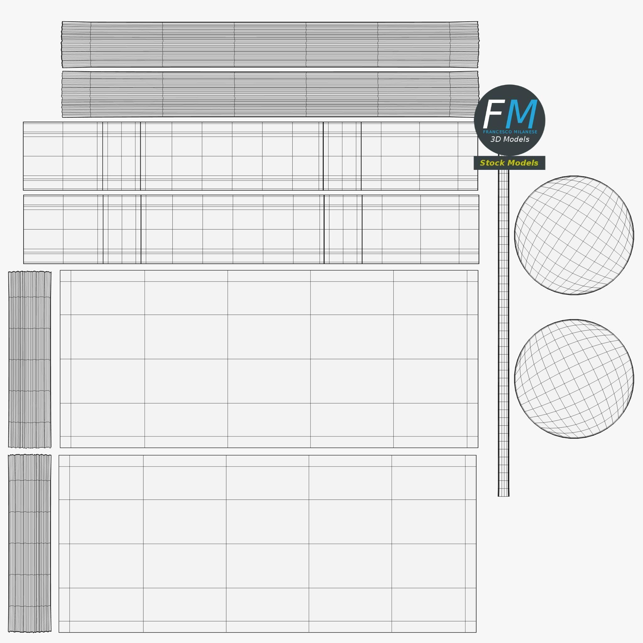 Coins and banknotes 3D model_11