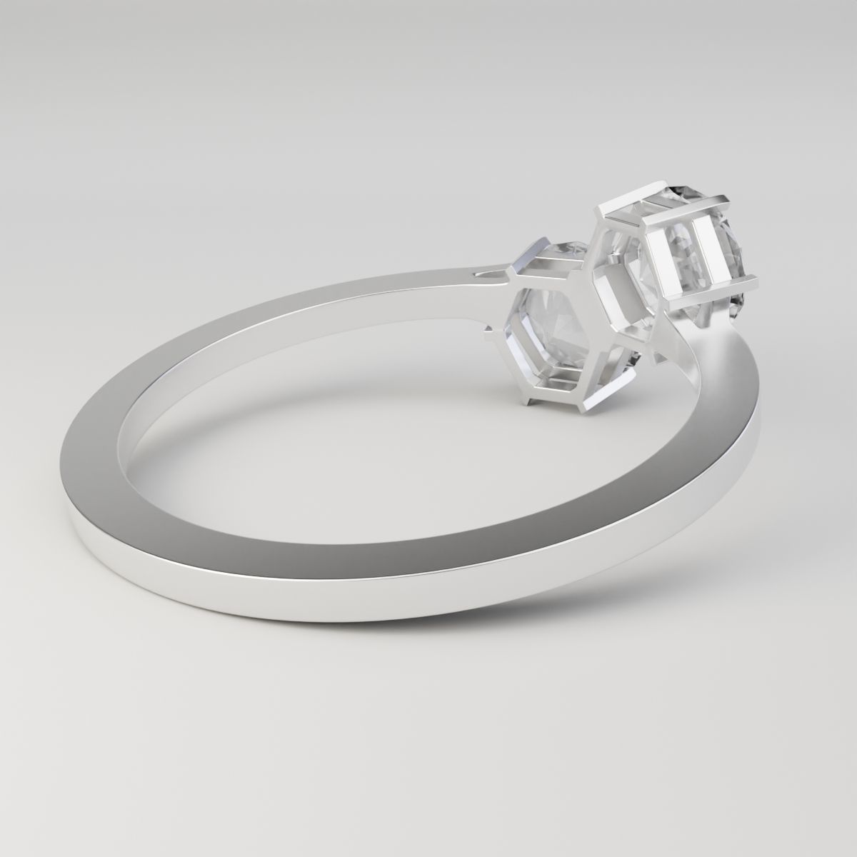 Duo Hex Ring 3D model_5