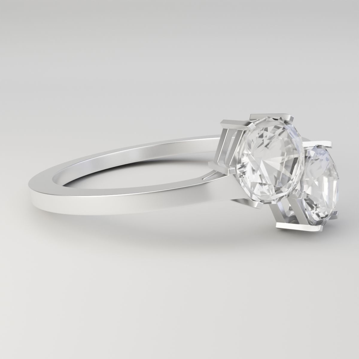 Duo Hex Ring 3D model_7