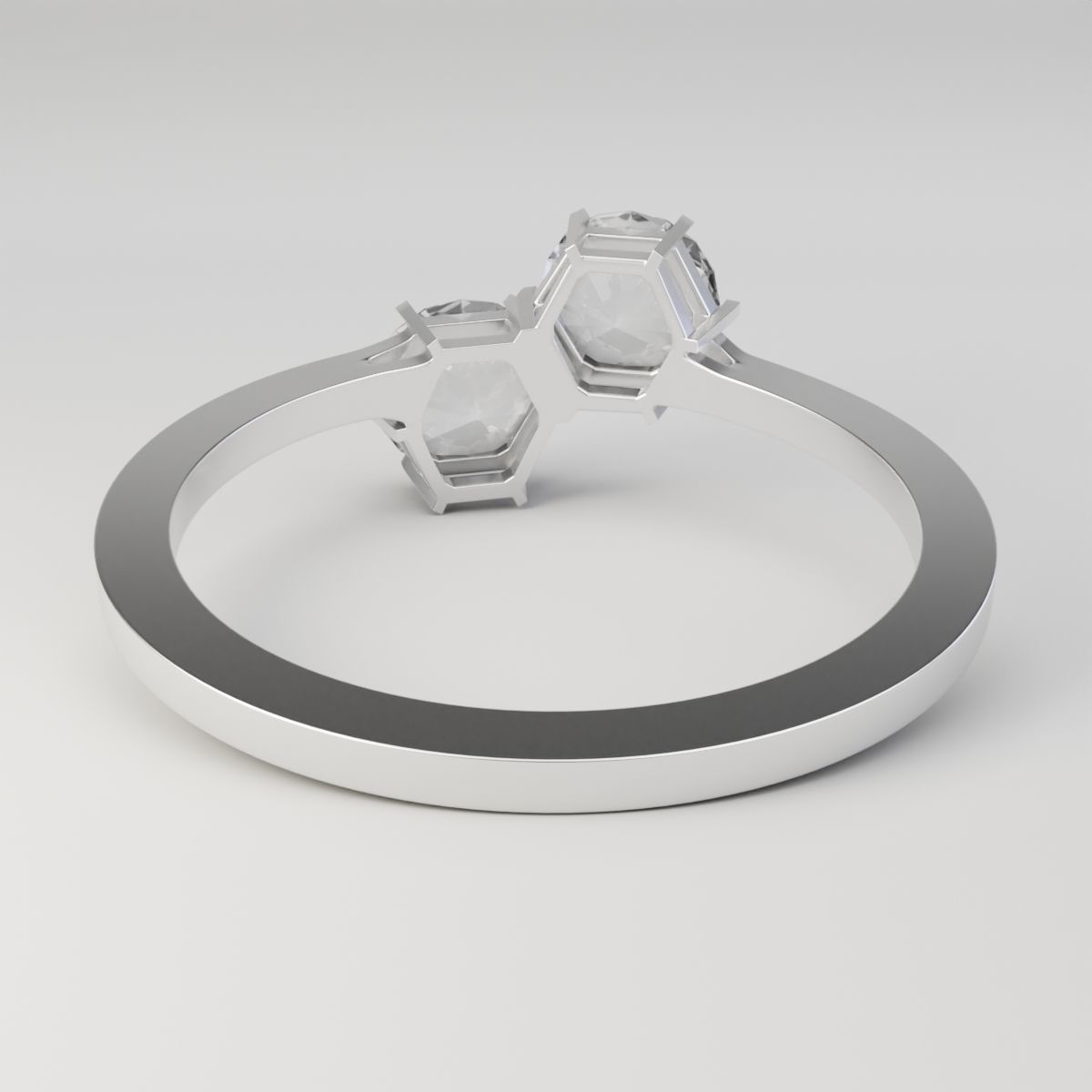 Duo Hex Ring 3D model_4