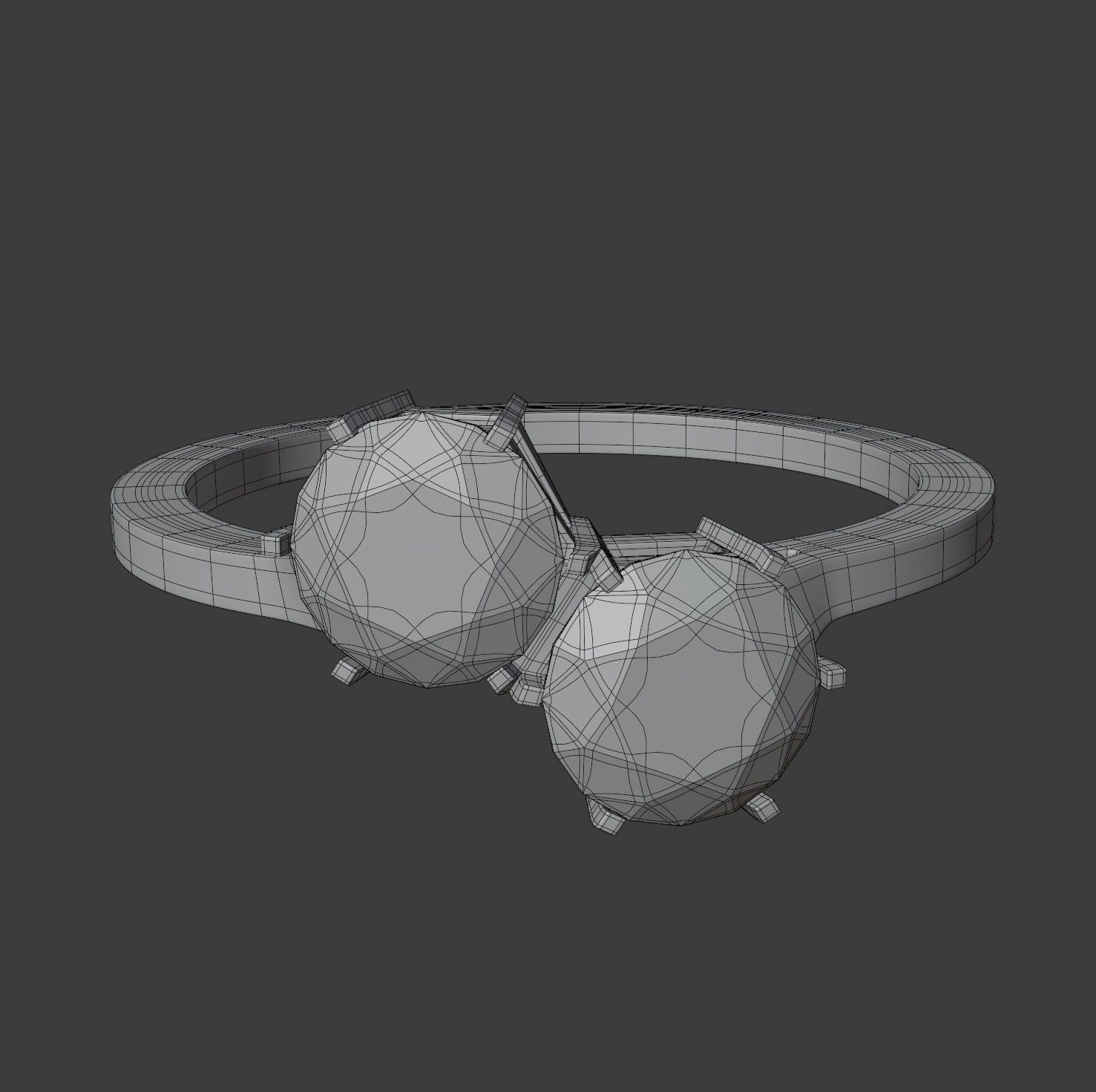 Duo Hex Ring 3D model_8