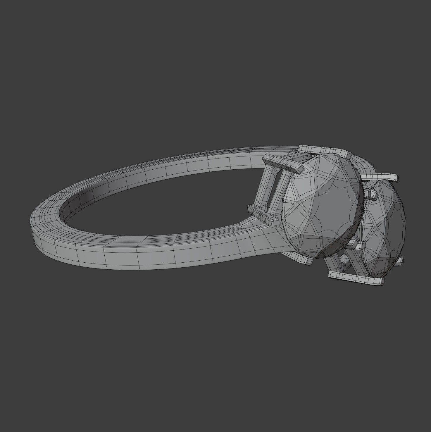Duo Hex Ring 3D model_15
