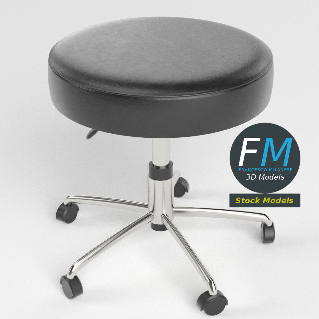 Doctor chair 1 3D model_2