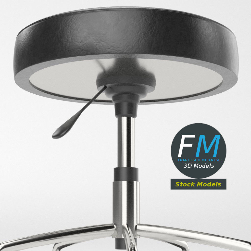 Doctor chair 1 3D model_5