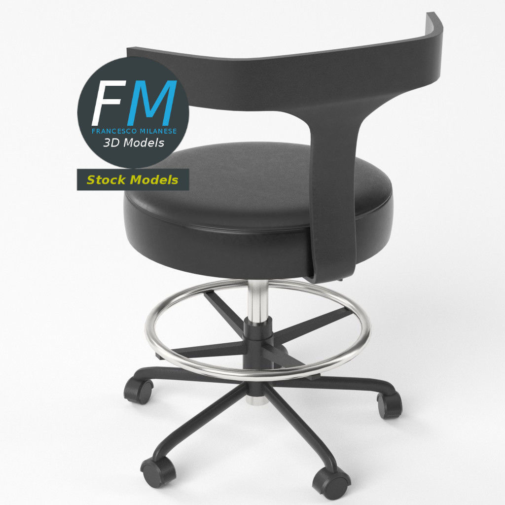 Doctor chair 2 3D model_5