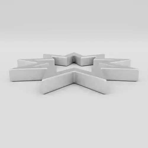 Bahai Symbol 3D model