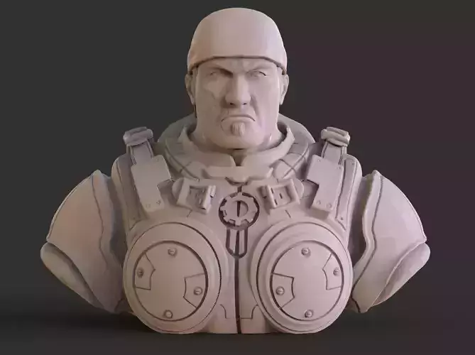 Marcus Fenix Bust