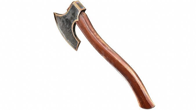 1H Fantasy Axe Low-poly 3D model