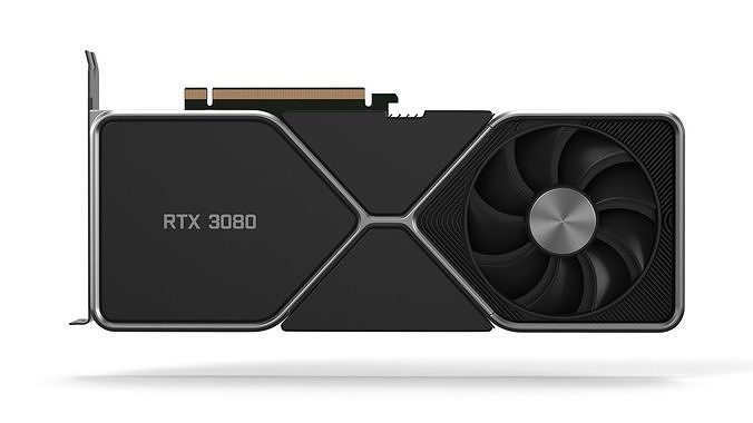 Nvidia Geforce RTX 3080 Graphics 3D model