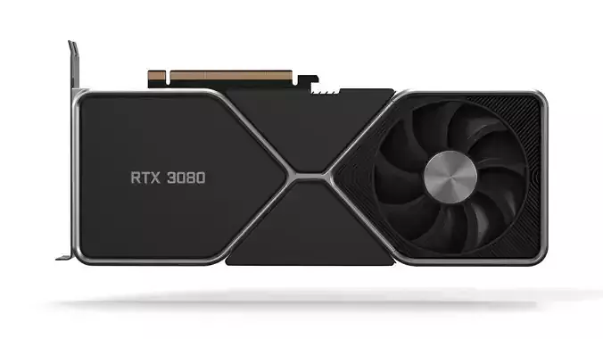 Nvidia Geforce RTX 3080 Graphics 3D model