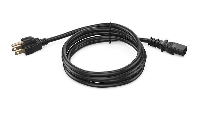 Power Cord 180 cm 3D model