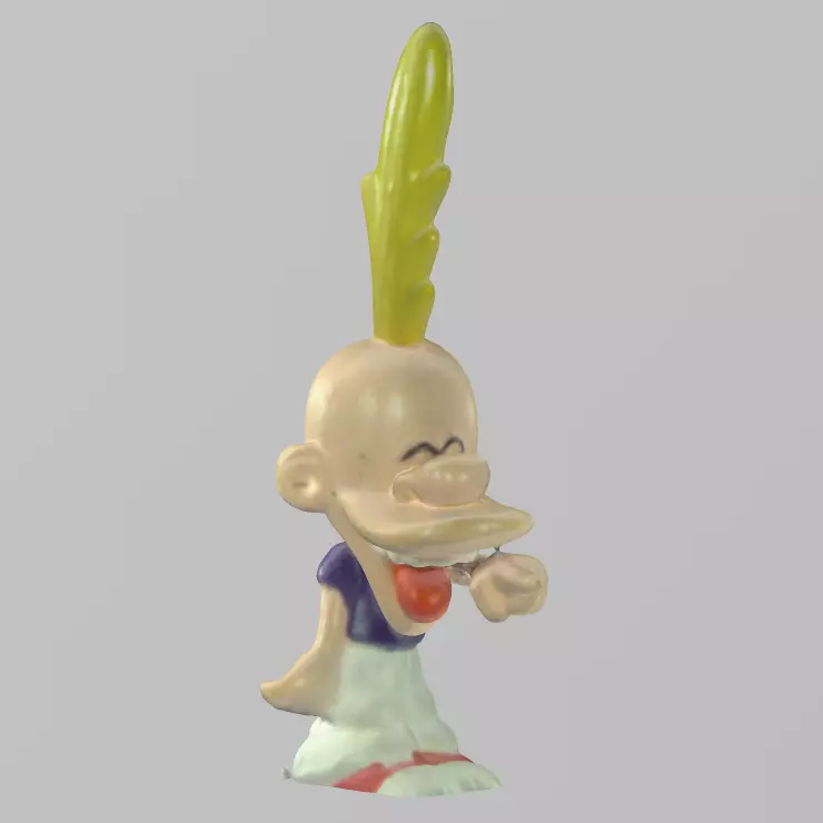 Titeuf figurine of cartoon character with long hair 3D print model