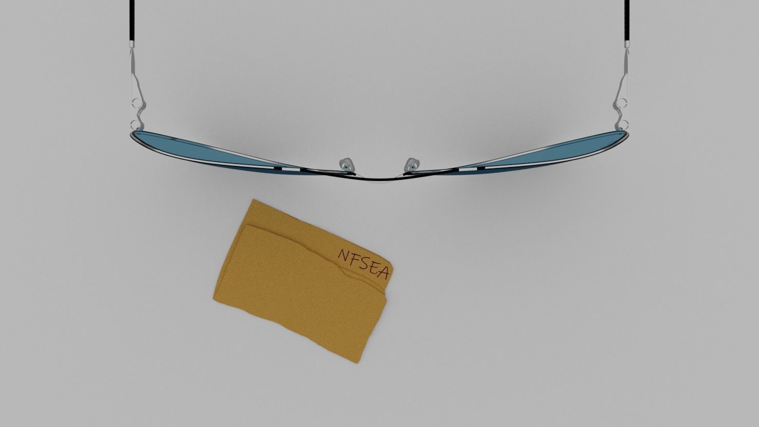 sunglasses pair of with lenses Free 3D model_4