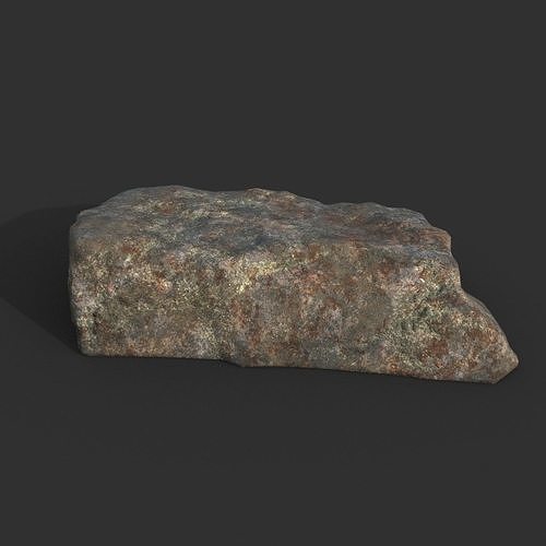 Free low poly Granite Rock Free low-poly 3D model