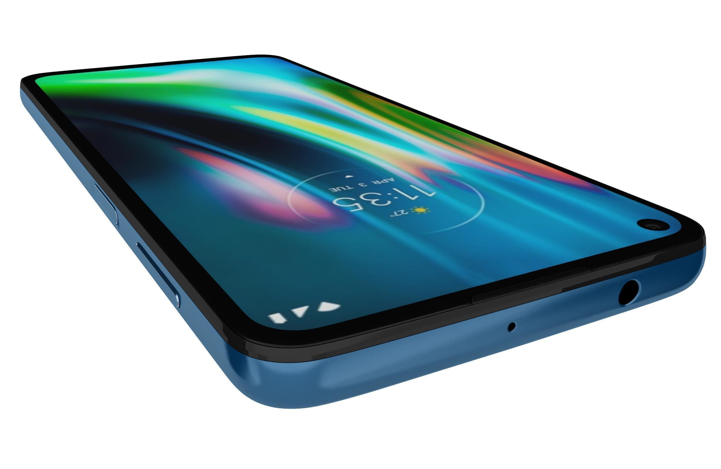 Motorola Moto G9 Plus Blue 3D model_13