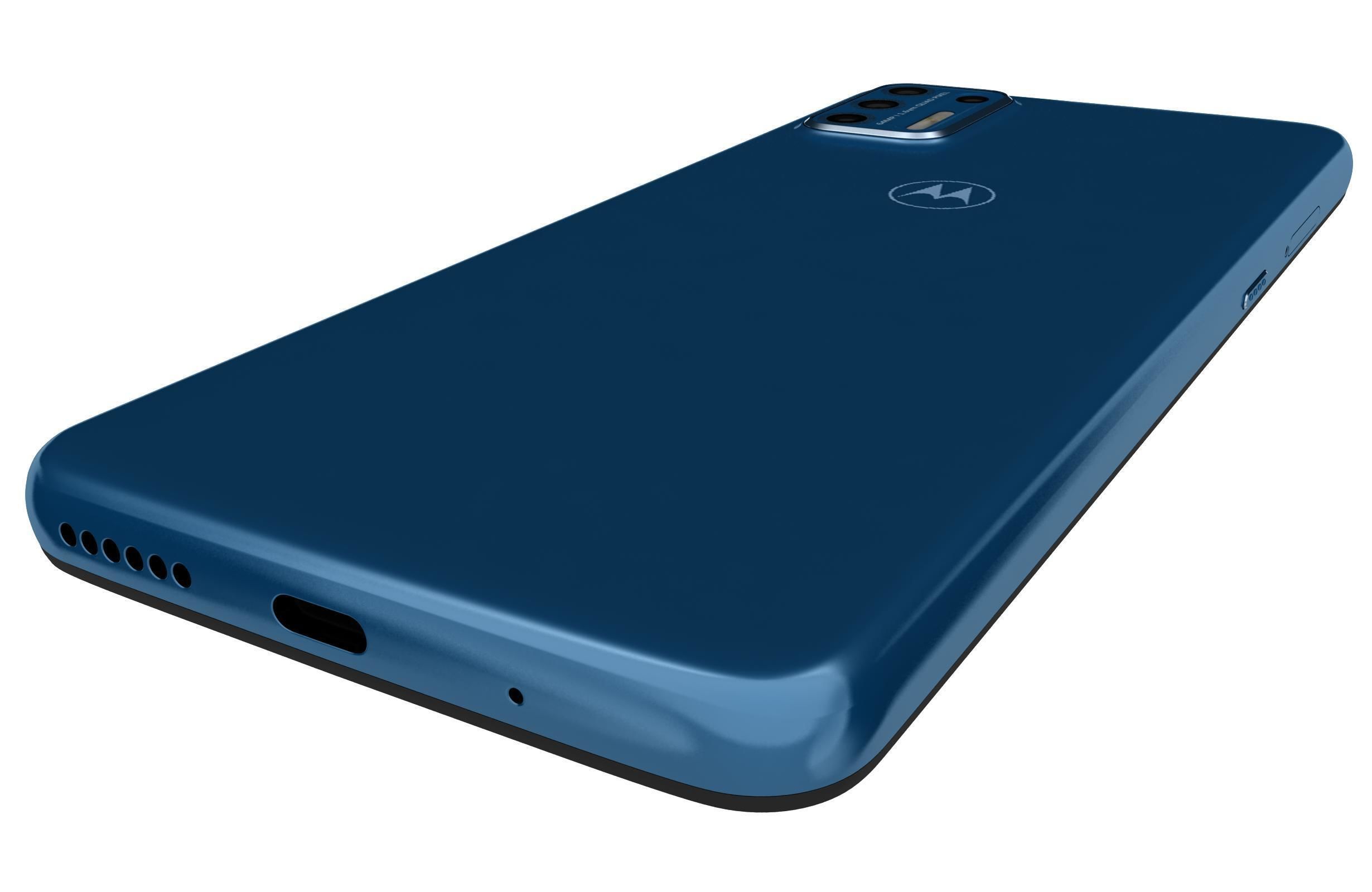 Motorola Moto G9 Plus Blue 3D model_14