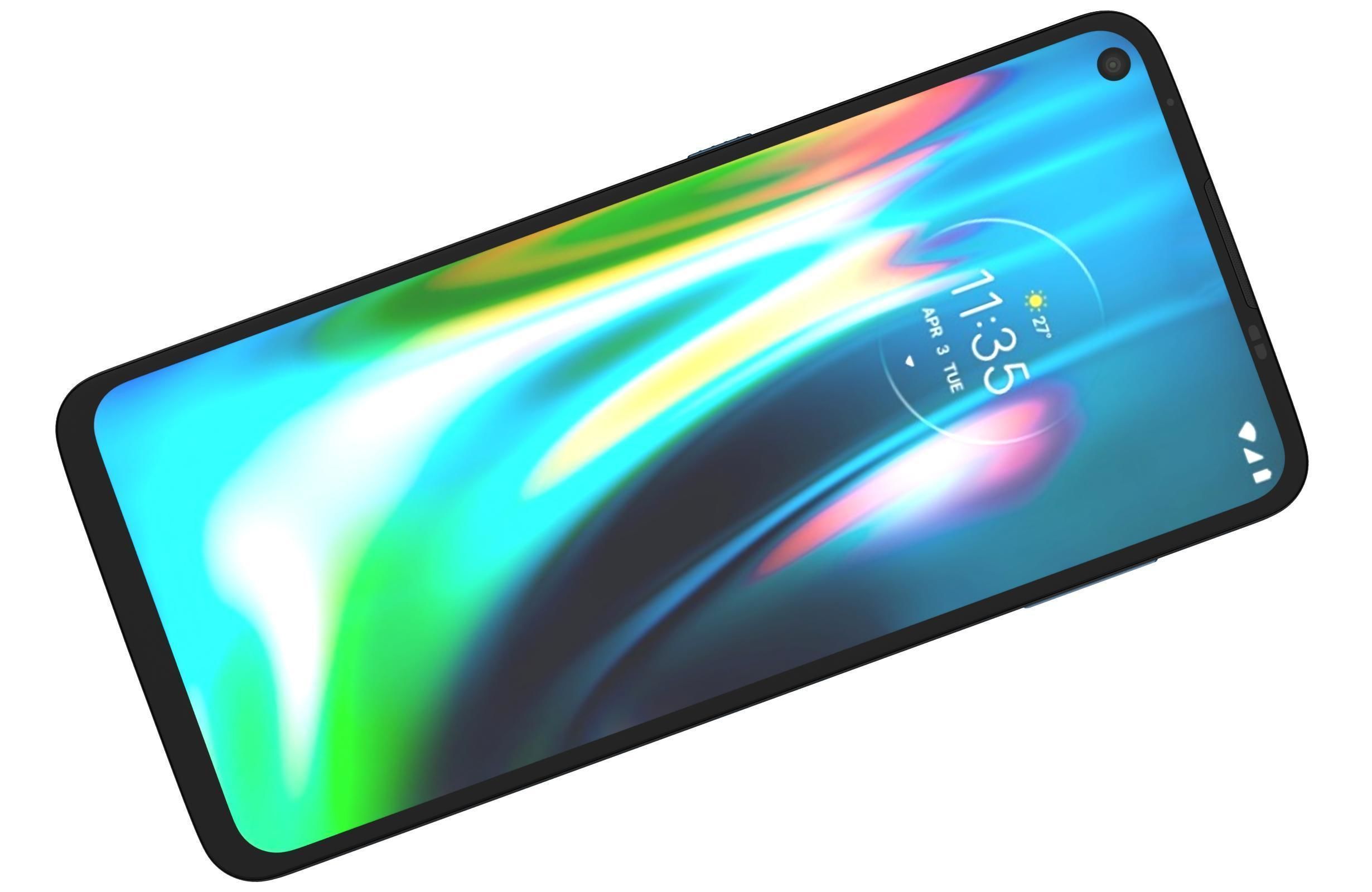 Motorola Moto G9 Plus Blue 3D model_10