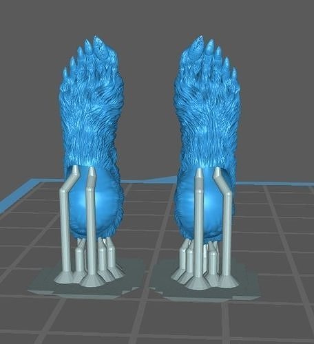 Female Furry Feet for Marvel Legends 1 12 Scale Figures 3D print model