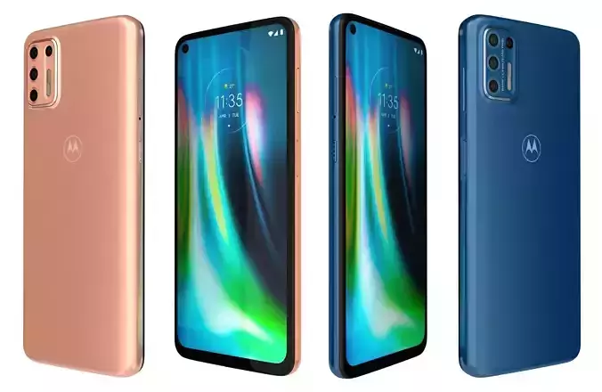 Motorola Moto G9 Plus Blue And Copper
