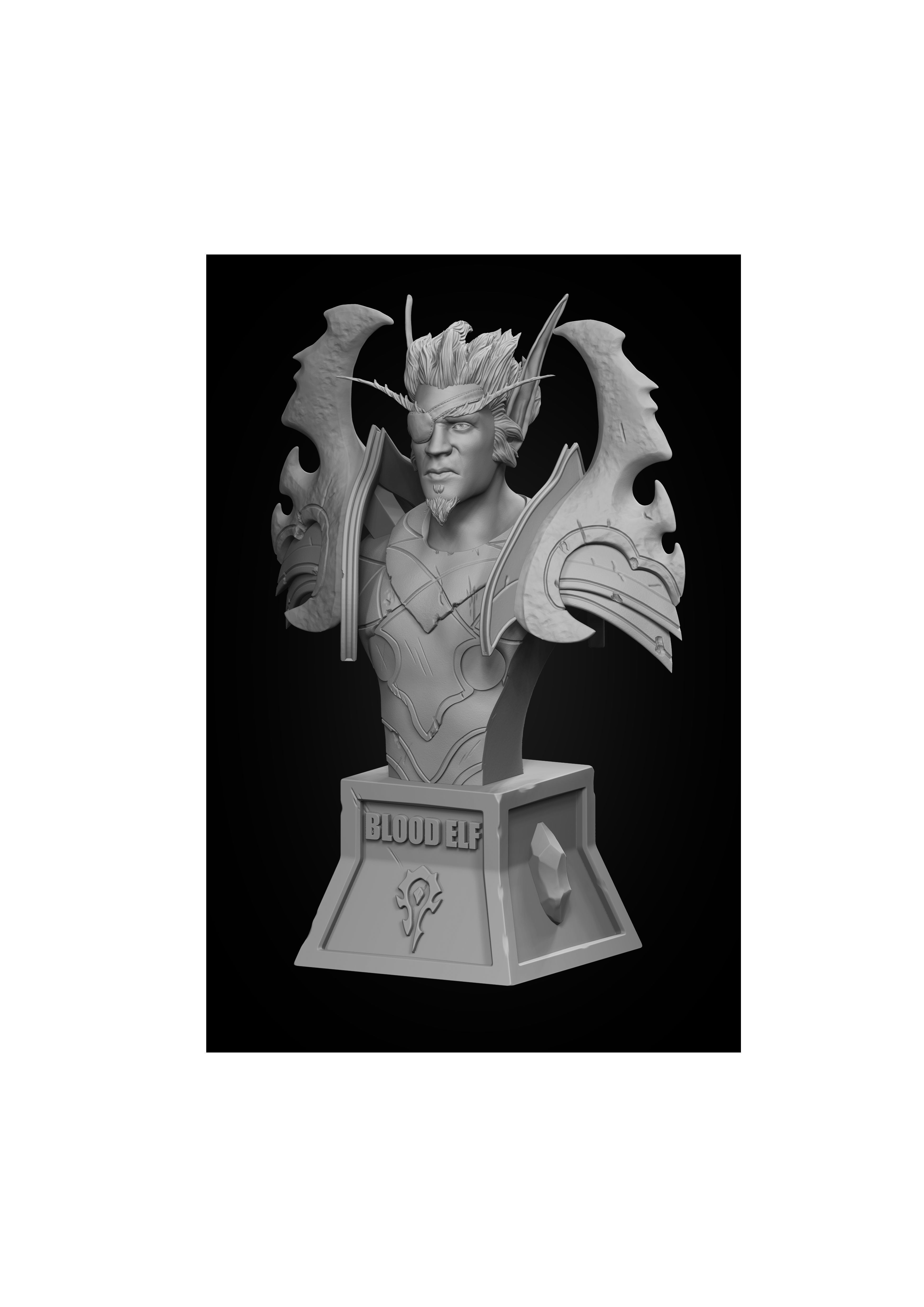 Blood Elf Fanart From World of Warcraft 3D print model_1