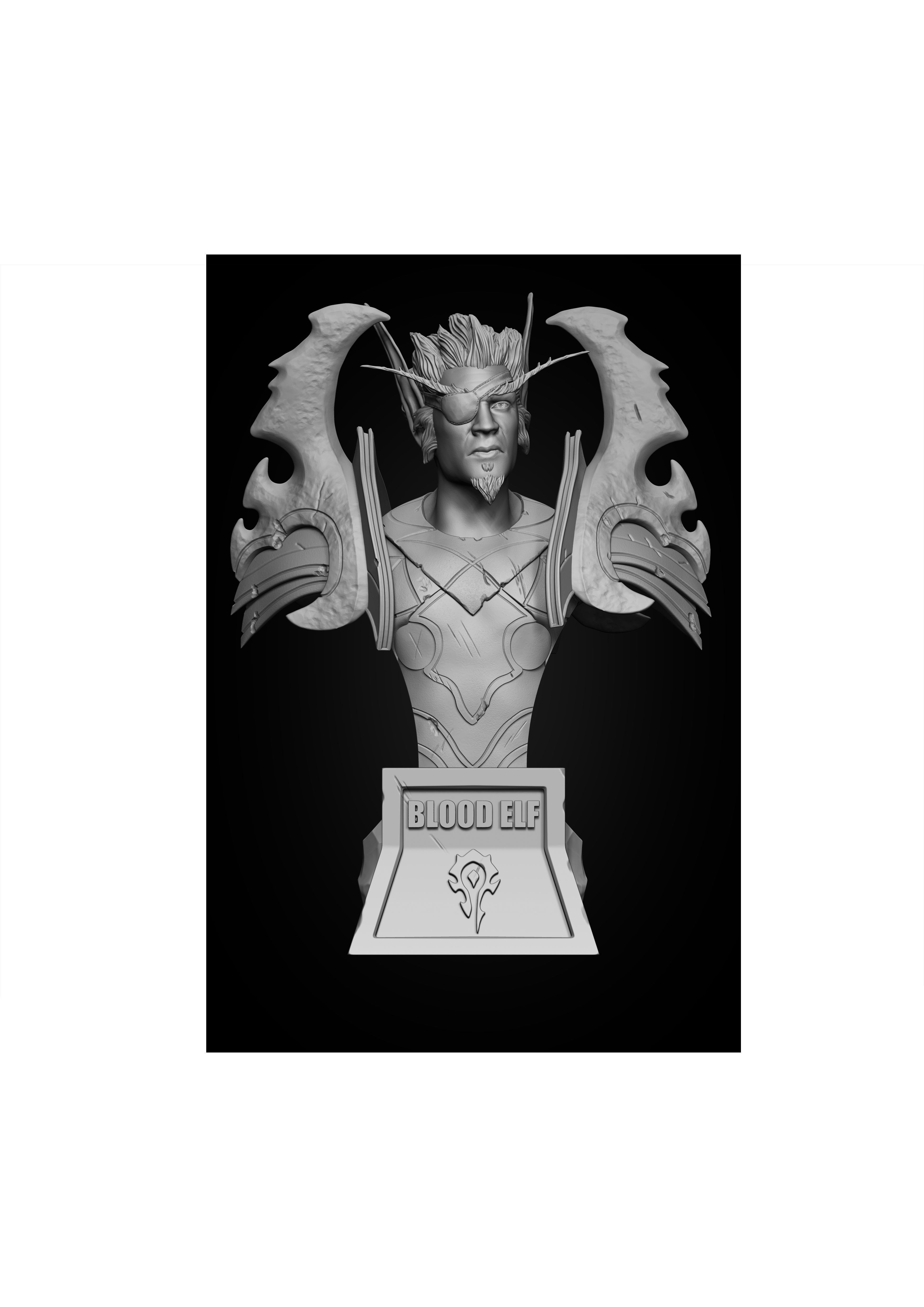 Blood Elf Fanart From World of Warcraft 3D print model_2
