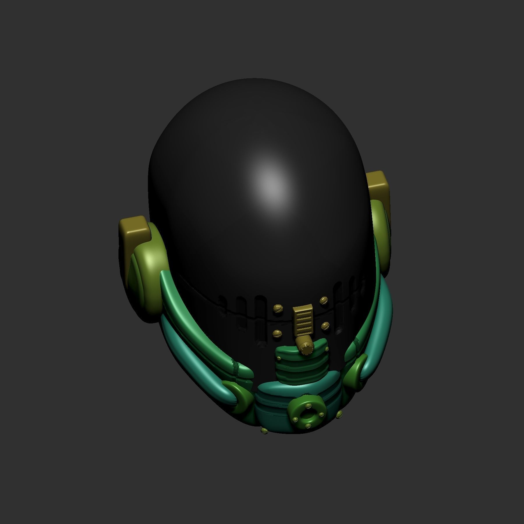 helmet high poly sculpt 3d printable ver 7 3D model 3D model_1