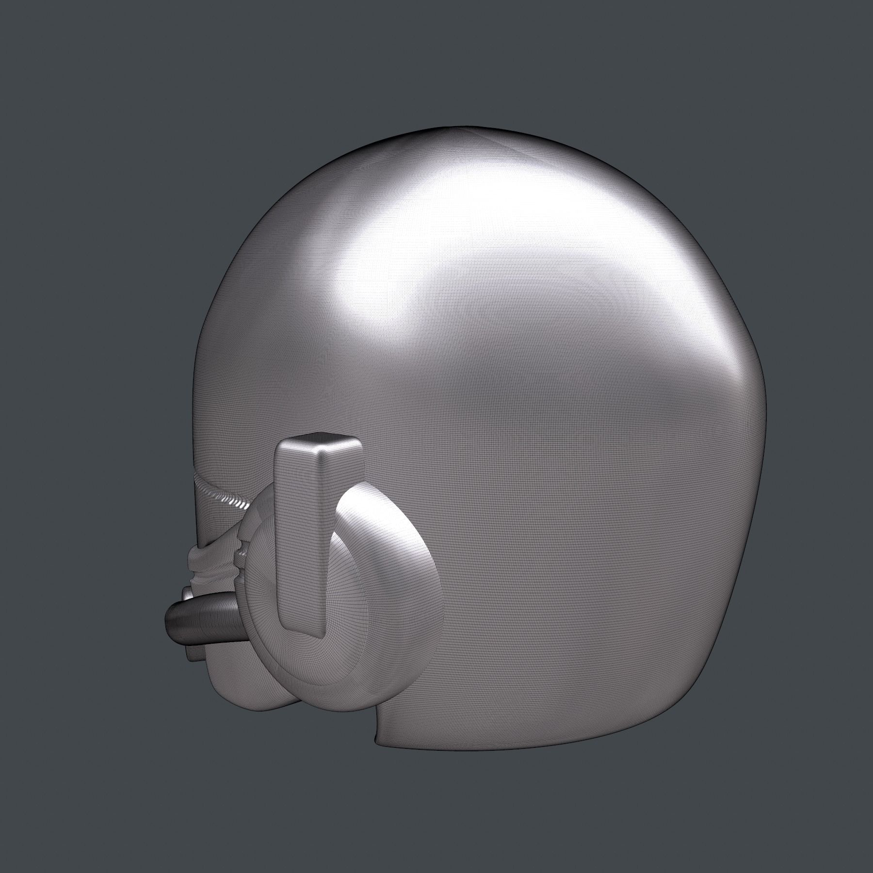 helmet high poly sculpt 3d printable ver 7 3D model 3D model_3