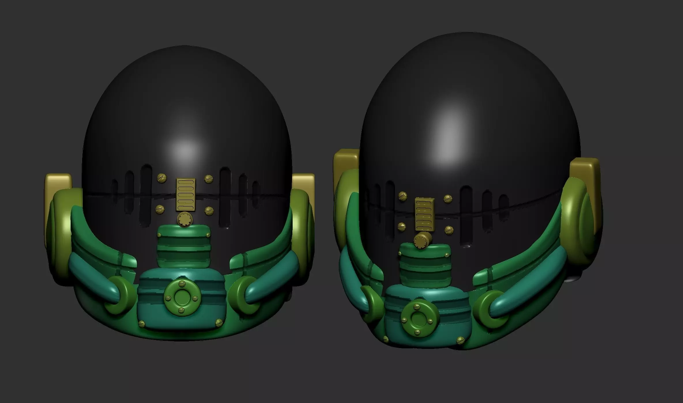 helmet high poly sculpt 3d printable ver 7 3D model 3D model_0