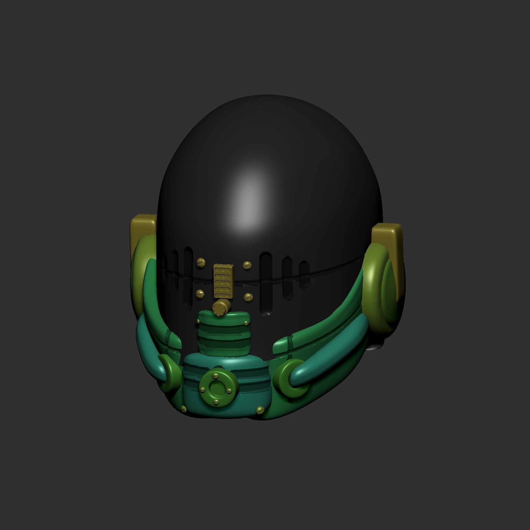 helmet high poly sculpt 3d printable ver 7 3D model 3D model_2
