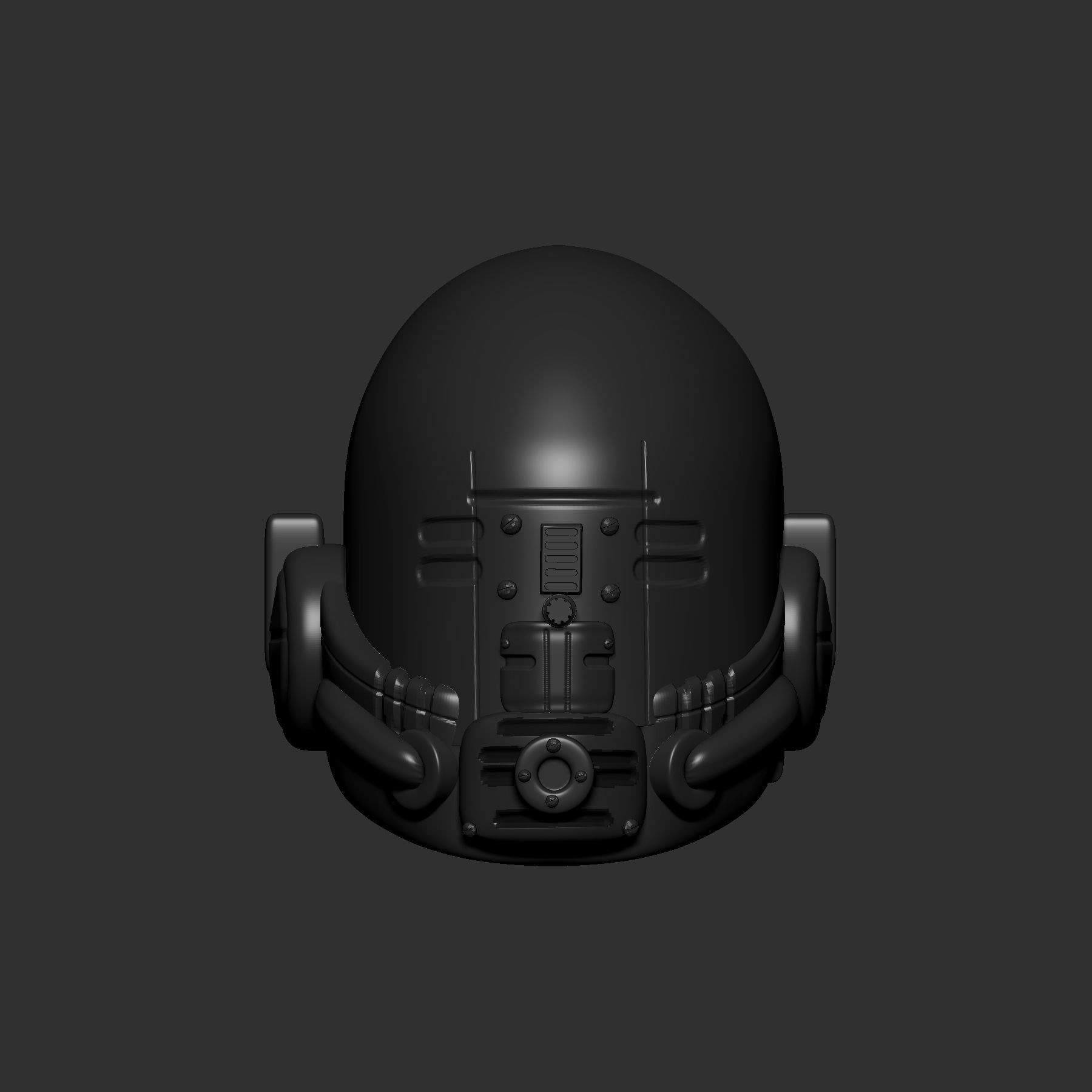 helmet high poly sculpt 3d printable ver 7 3D model 3D model_1