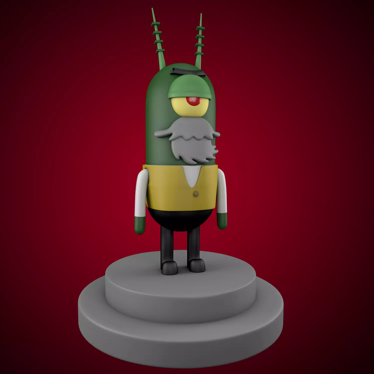 Dr Peter Plankton 3D 3D print model