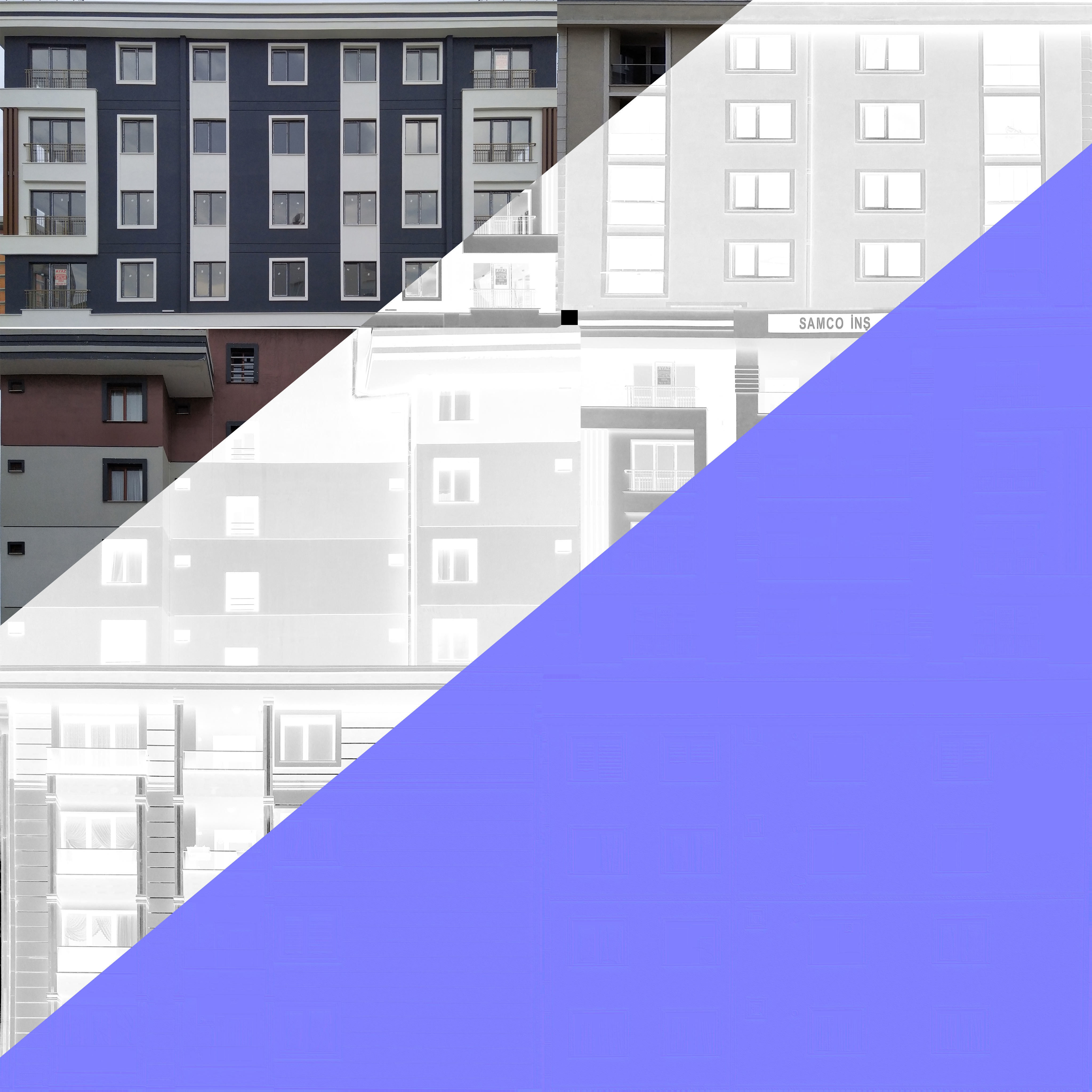 6 buildings in with one map Low-poly 3D model_1