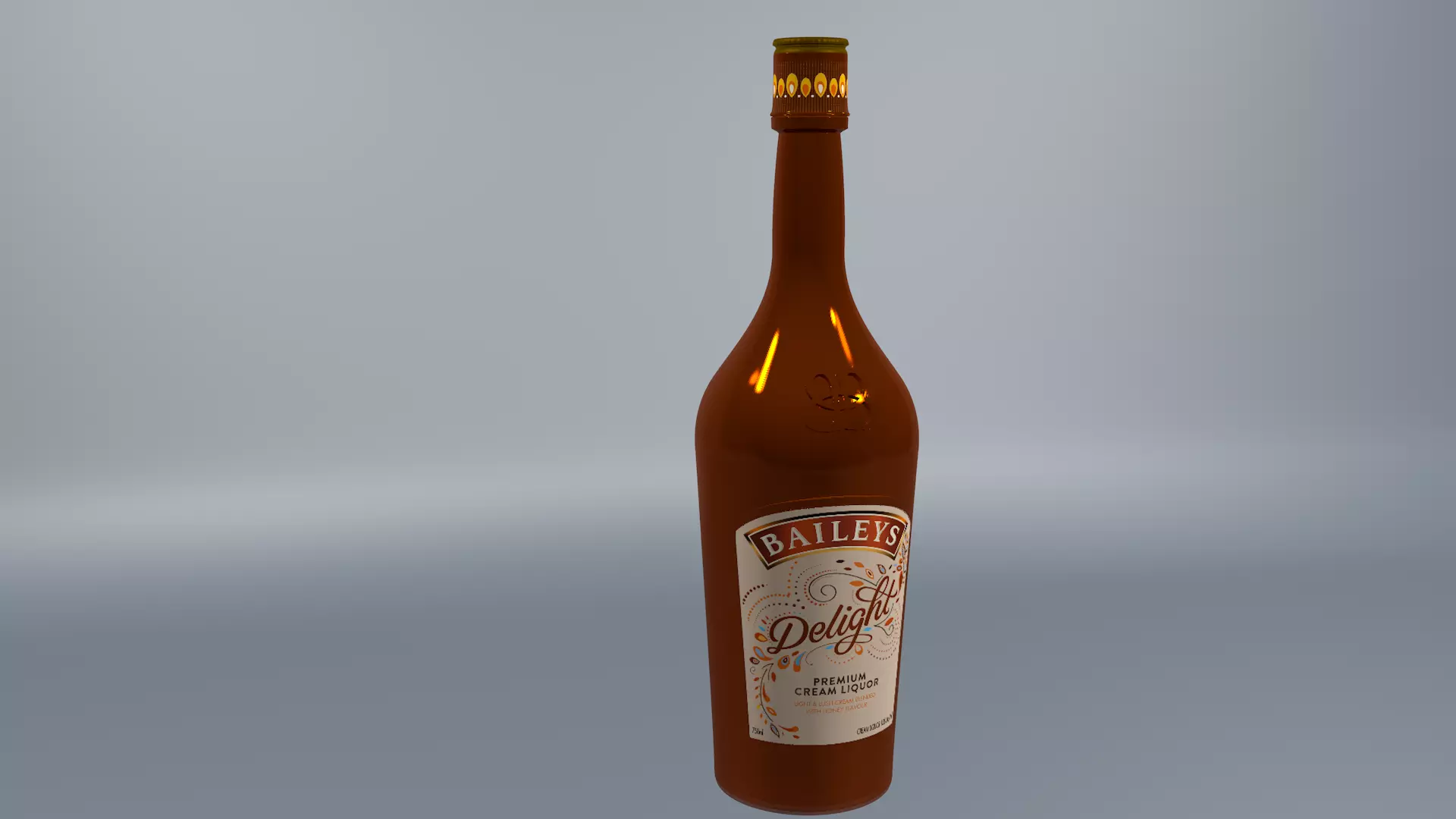 Baileys Wine Bottle Free 3D model