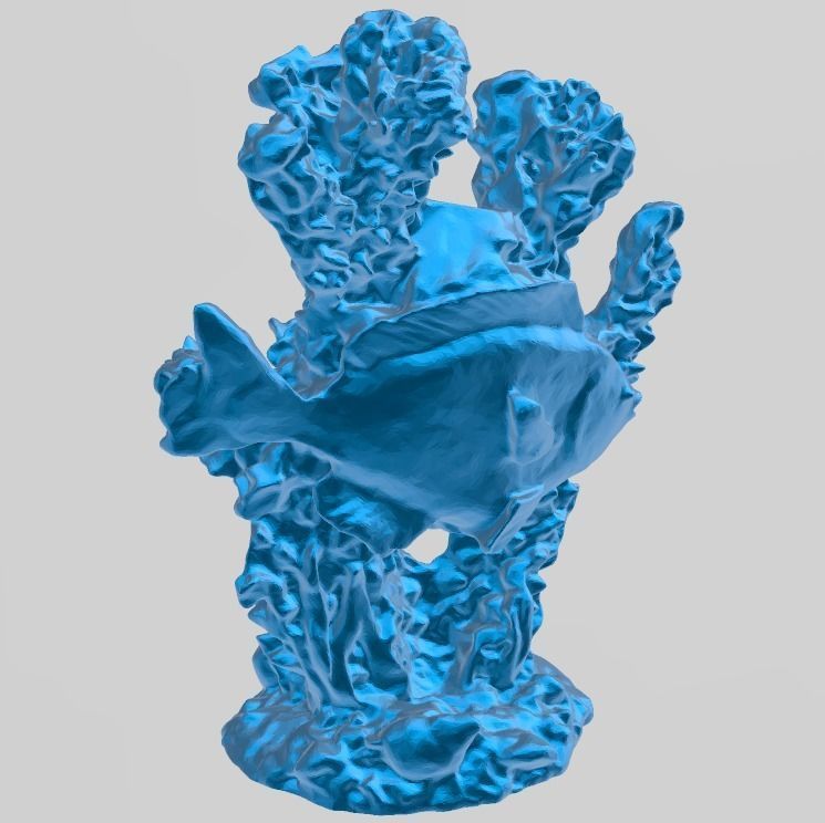 Corail poisson  3D print model_5