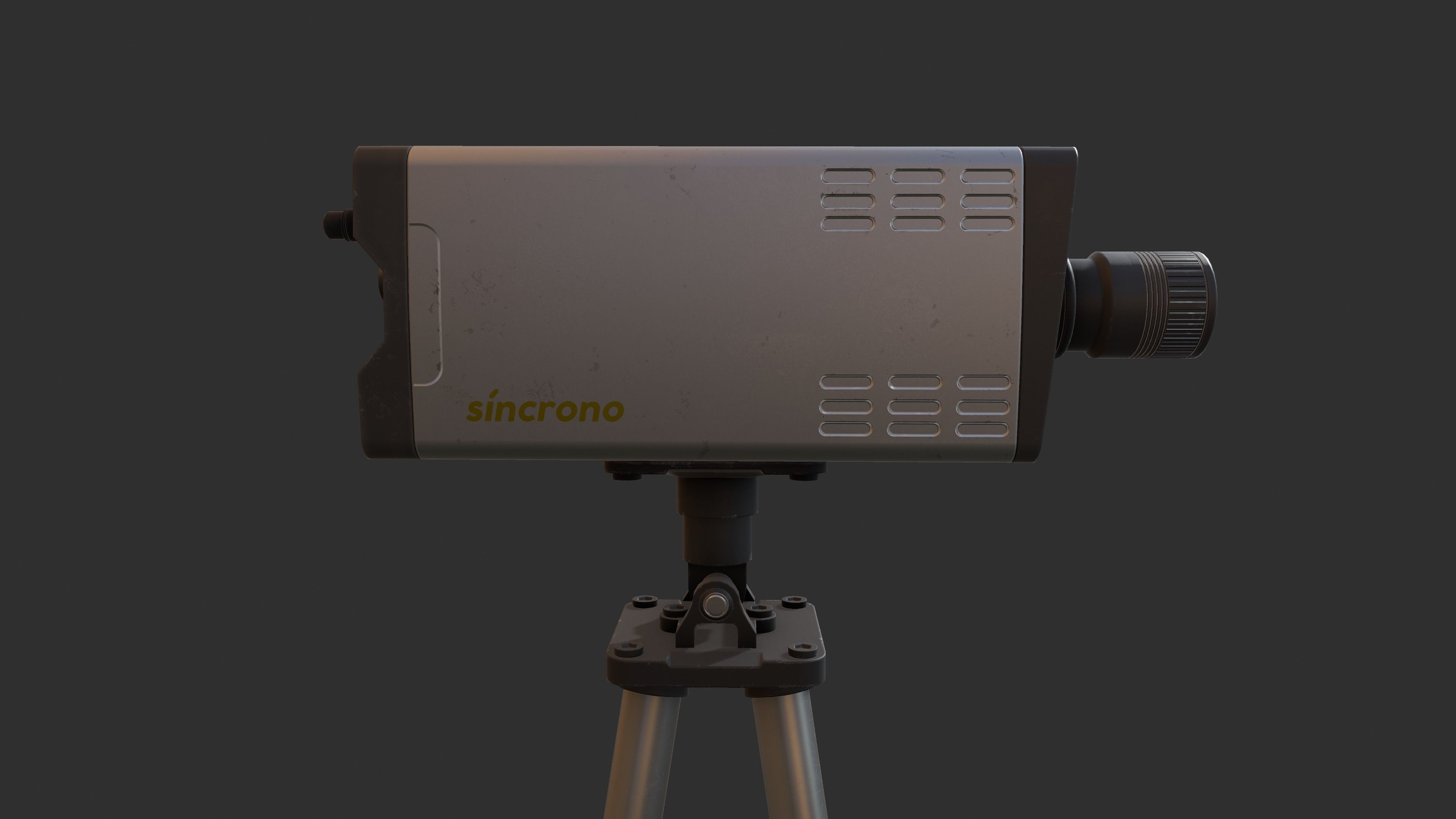 High Speed Camera 3D Low-poly 3D model_5